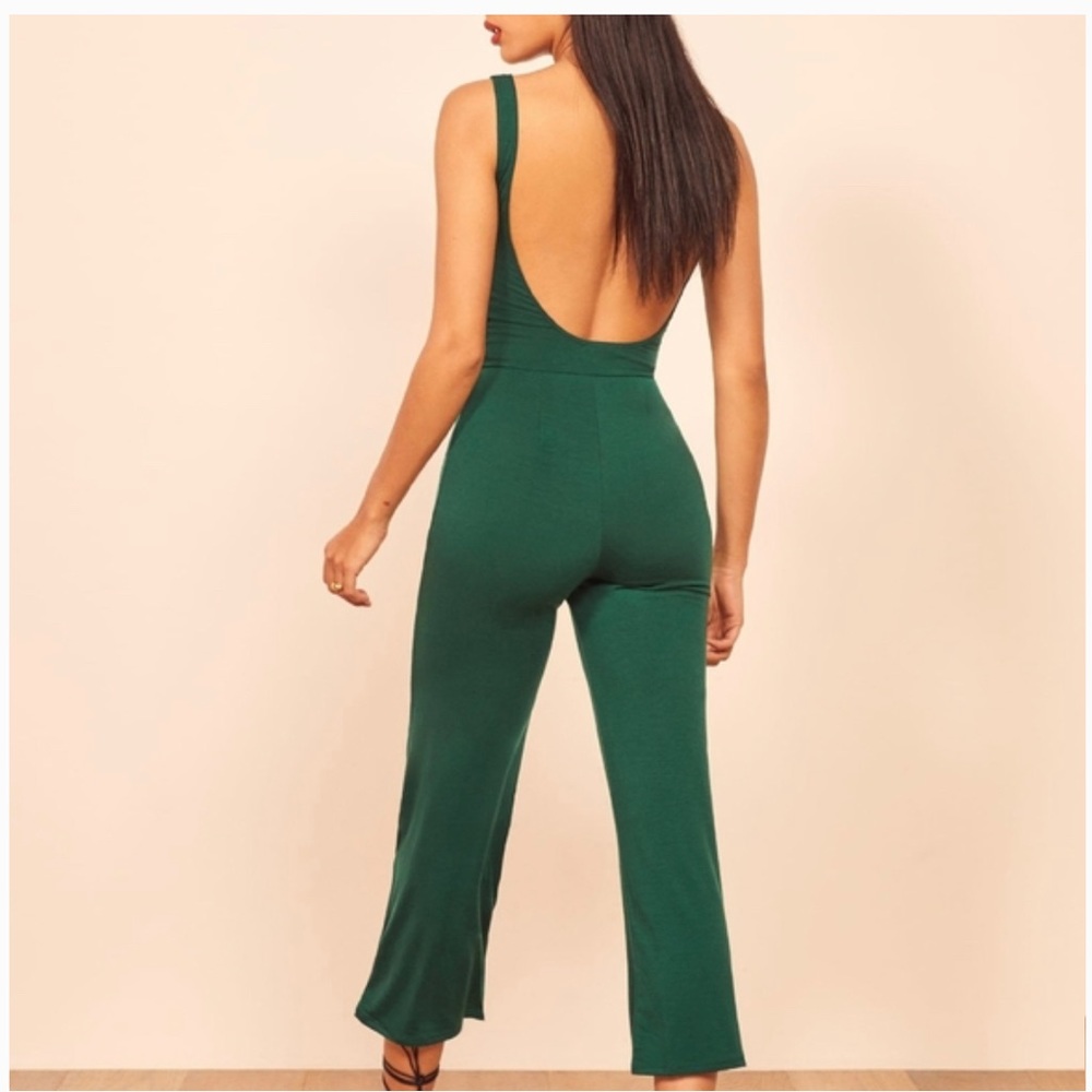 NWOT Reformation Rylee Jumpsuit in Emerald